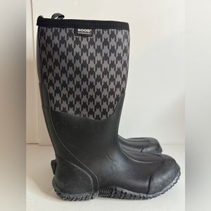 Bogs McKenzie Houndstooth Rain Boots - Waterproof, Insulated Size 10